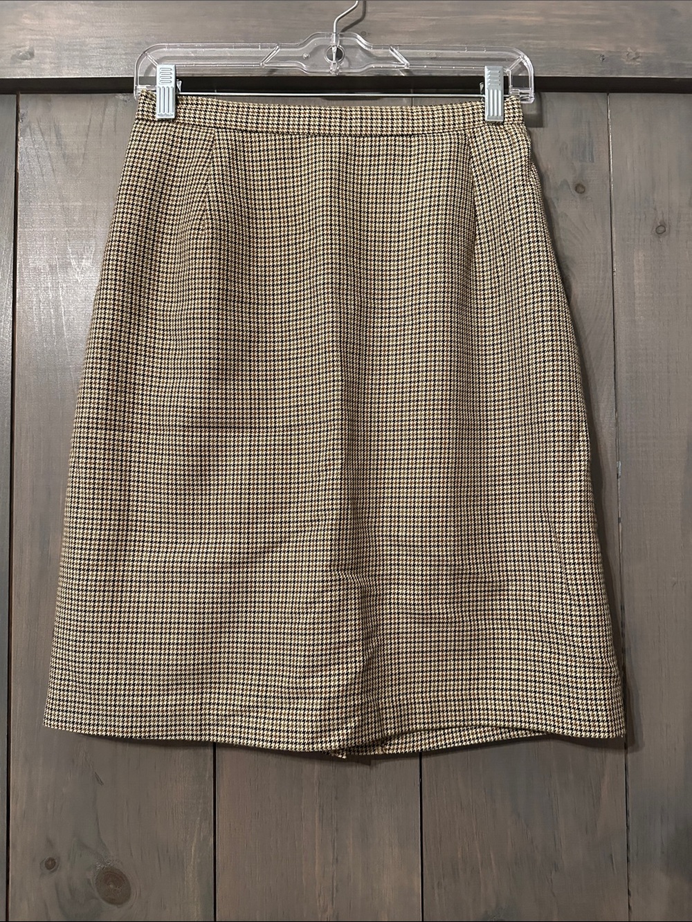Vintage Briggs New York Houndstooth A-Line Skirt